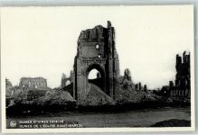 Ypres Ypern / Ieper 1914 Foto AK WK Ruinen Kirche Saint Martin