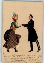 Frau Uniform Edgar Schmidt, Dresden 1899 Künstlerkarte