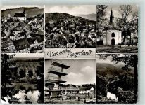 57072 W5900 Geisweid Foto AK Schwimmbad Eremitage Freudenberg