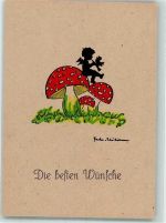 Engel sitzt auf dem Pilz Sachse-Schubert, M.