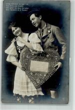 FRau Paar Tracht Spruch Lebkuchen