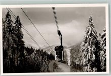 W7800 Freiburg im Breisgau Schauinsland Winter Schwebebahn Foto AK