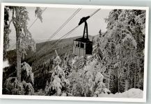 W7800 Freiburg im Breisgau Schauinsland Winter Schwebebahn Foto AK