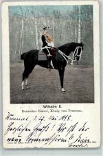 Auf dem Pferd Verlag Max Marcus Berlin Nr. 437 Adel Kaiser Wilhelm II 1898