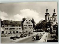78166 W7710 Donaueschingen Foto AK Cafe Reiter Kirche