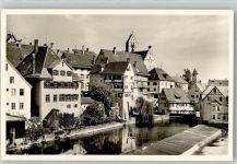 88499 W7940 Riedlingen , Württ Foto AK Donauwehr
