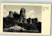 52396 W5169 Heimbach , Eifel Foto AK Felsenpartie Hausen