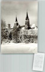 74249 W7110 Öhringen FOTO KEINE AK Winter Kirche Ort handschriftlich Foto Original aus Archiv eines Ansichtskartenverlags