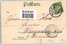 W8000 München Prinzregenten-Brücke Münchner Kindl 1901 Lithographie