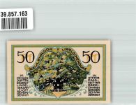 07937 O6570 Zeulenroda 1921 Notgeldschein 50 Pfennig Wolschendorf Linde