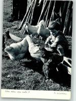 Kind Huhn Foto AK