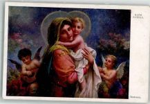 Engel Madonna mit Kind Galerie Wiener Künstler Nr.566 Zatzka, H. Künstlerkarte
