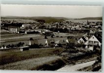 74722 W6967 Buchen Odenwald Foto AK mit Stadtkirche St. Oswald und Stadtturm