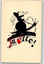 In Eile Schnecke Kind Verlag August Gunkel 476/1 Scherenschnitt Künstlerkarte