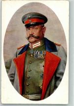 Generalfeldmarschall K.V.B. 2513 Hindenburg Künstlerkarte