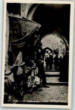 Jerusalem Foto AK Straße Szene Tracht Wasserpfeife