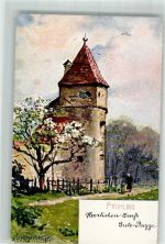 Turm Frühling Splitgerber, A. & F. 1901 Lithographie / Künstlerkarte
