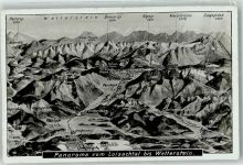 82418 W8110 Murnau a. Staffelsee - Panorama vom Loisachtal bis Wetterstein
