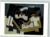 Basel Bâle sign. Gris Juan Clarinette u. Gitarre 1920 Kubismus Kunstmuseum Woldemar Klein Verlag Nr. 624 Künstler Künstlerkarte