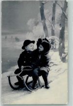 Kinder Schlitten 1906