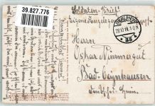 Ski Winterlandschaft Biese, K. 1919 Künstlerkarte