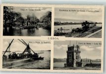 Lisboa Lissabon - Denkmal Belem-Turm Tejo Lago do Campo Grande