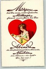 Frau Tintenfass Feder Poesie