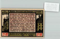 07381 O6840 Pößneck 1921 Notgeldschein 25 Pf. Goethe Hermann u. Dorothea 1
