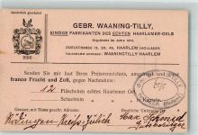 Haarlem Haarlemer Öl Bestellkarte Gebrüder Waaning Tilly Lebensmittel