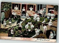 In der Ferienkolonie Babys Kinder Serie 152 Nachttopf 1900