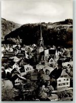 79677 W7869 Schönau im Schwarzwald Foto AK Hotel Sonne Kirche