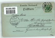 06108 O4002 Halle Saale 1898 Mondschein Moritzburg