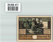 98714 O6316 Stützerbach 1921 Notgeldschein 25 Pfg. Goethehäuschen