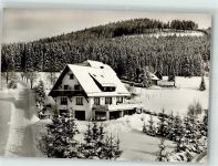79853 W7825 Saig Winter Gasthaus Hochfirst Pension Bergterrasse