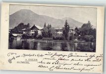 83700 W8183 Rottach-Egern 1898 Gebrauchsspuren Reinhard's Cafe am Tegernsee