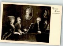 Familie Spinett sign. Della Croce Mozart, W. A. Künstlerkarte