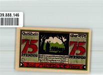 06507 O4302 Bad Suderode 1921 Notgeldschein 75 Pfennig Gutschein No. 15757