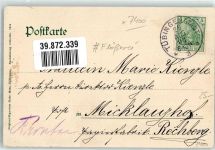 W7400 Tübingen Flößer auf dem Neckar unterhalb der Stiftskirche Floß 1904