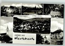 97980 W6990 Wachbach - Schloss Schwimmbad Denkmal Rathaus