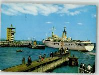 27472 W2190 Cuxhaven 1966 - Hafen An der alten Liebe Dampfschiff