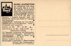 96337 W8642 Lauenstein , Oberfr - Burg Lauenstein wittelsbach Zimmer