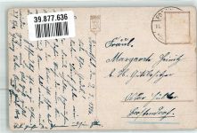 Frau Paar Spruch NPG Nr.399 Künstlerkarten Fisher, B. Gebrauchsspuren