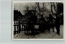 WK I Winter Tiere geschossen? Soldat Privatfoto AK