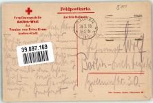 W5100 Aachen Rathaus Verpflegungsstelle West Rotes Kreuz 1918