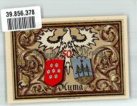 07955 O6572 Auma 1921 Notgeldschein 50 Pfennig Bauer und Schmied Liebfrauenkirche