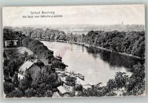 06406 O4350 Bernburg Gebrauchsspuren Saale Anlaegestelle Gasthaus