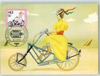 W1000 Neukölln Jaray-Rad von 1925 Erstausgabe Ort lt. Sonderstempel Fahrrad 1985 Maximum AK