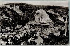 55743 W6580 Idar-Oberstein - Schloss u. Felsenkirche Foto Original aus Archiv eines Ansichtskartenverlags