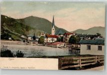 83700 W8183 Rottach-Egern 1907 - mit Tegernsee und St. Laurentiuskirche