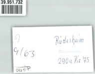 55593 W6551 Rüdesheim , Kr Bad Kreuznach FOTO KEINE AK Mehrparteienhaus Foto Original aus Archiv eines Ansichtskartenverlags Ort handschriftlich